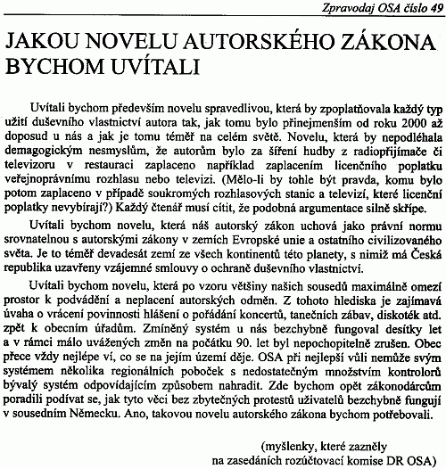 Zpravodaj OSA . 49